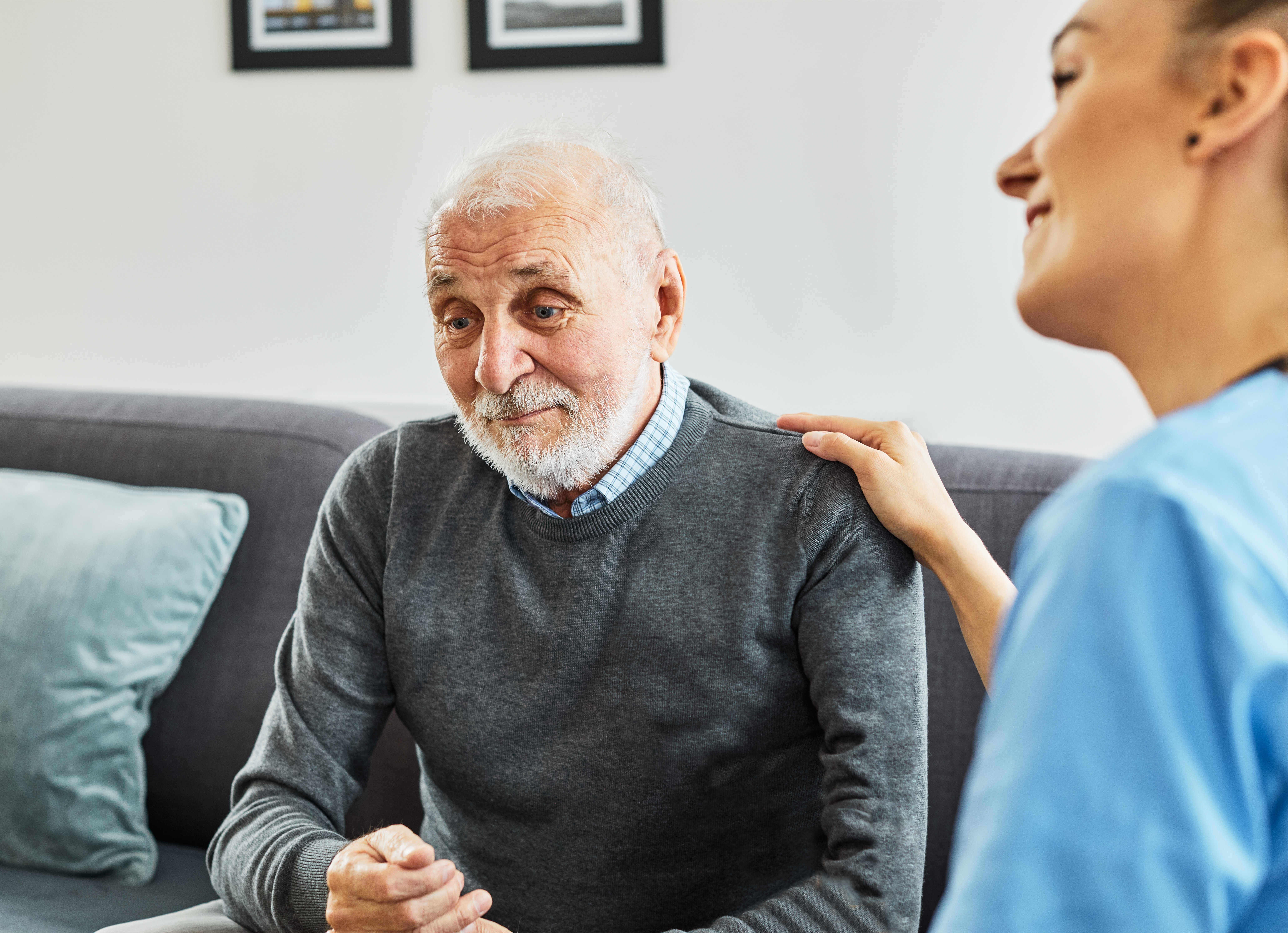 OT therapist with elderly patient